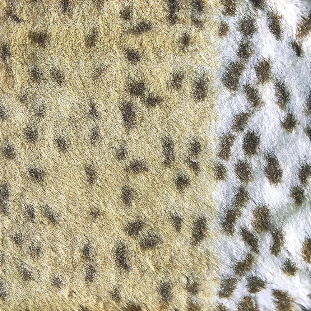 Snow Leopard & Brown Mink Lounge Bed